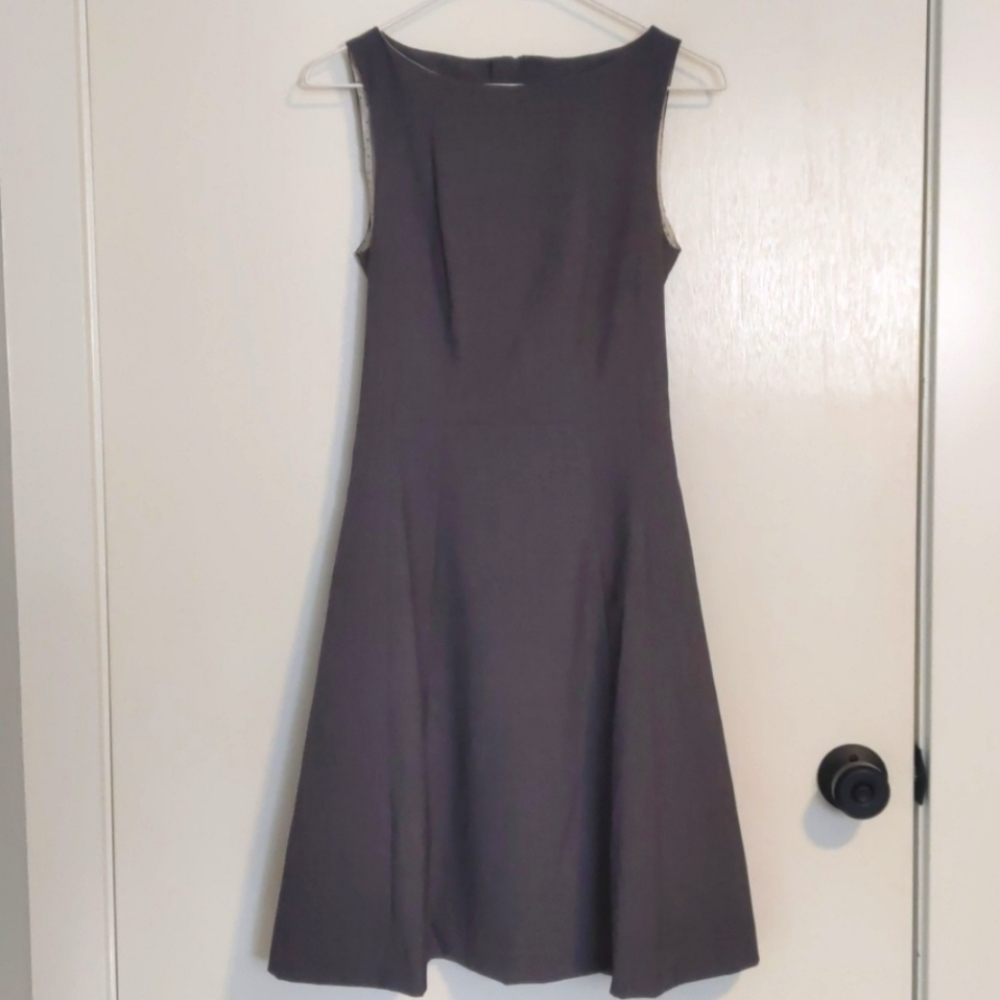 H&M Gray Sleeveless A Line Knee Length Dress